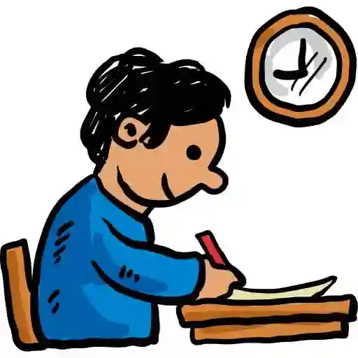 Alumno haciendo deberes