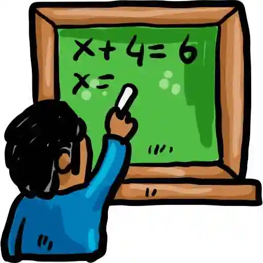 Alumno dificultad clase de matemáticas